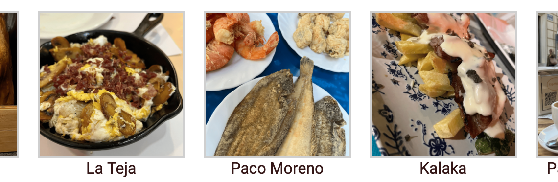 Great restaurants in Huelva - SittingUnderAPalmTree