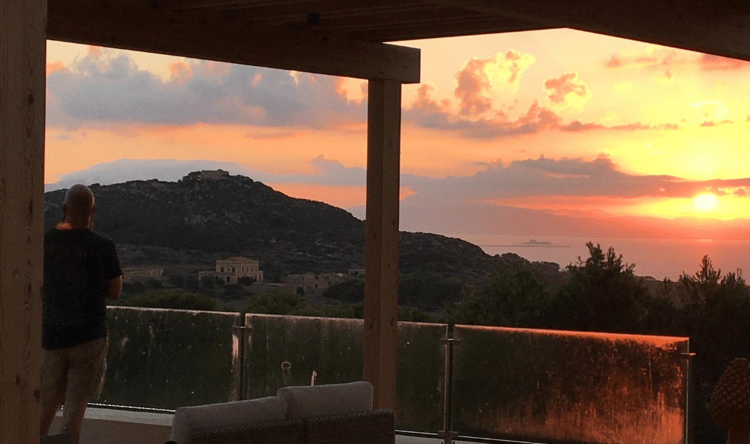 Our patio in Dolcevita Egadi Eco Resort - Levanzo - SittingUnderAPalmTree